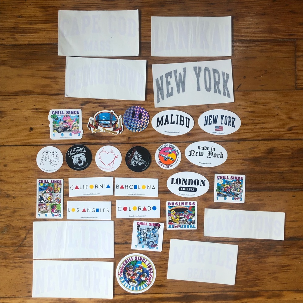 Brandy Melville 12 stickers (you pick!)